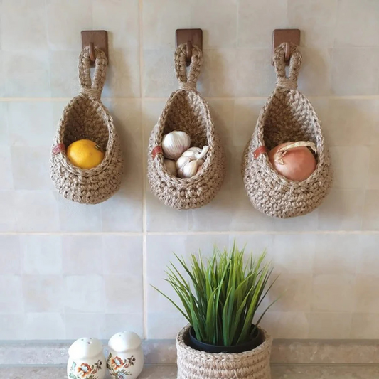 Patron au crochet - Paniers suspendus / paniers de rangement