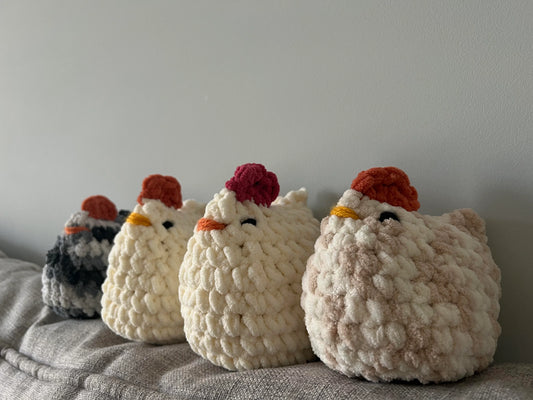 Patron au crochet  Poule duveteuse