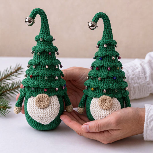 Crochetez votre propre gnome de Noël coloré