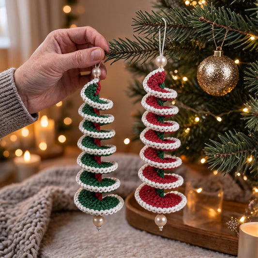 Crochetez votre propre spinner de Noël coloré