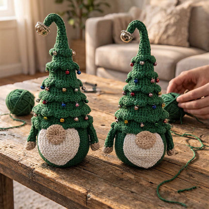 Crochetez votre propre gnome de Noël coloré