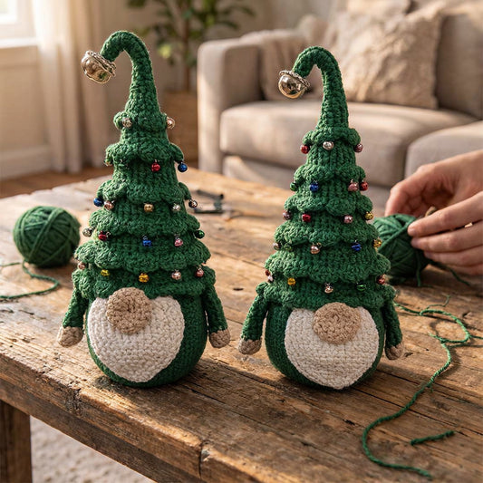 Crochetez votre propre gnome de Noël coloré